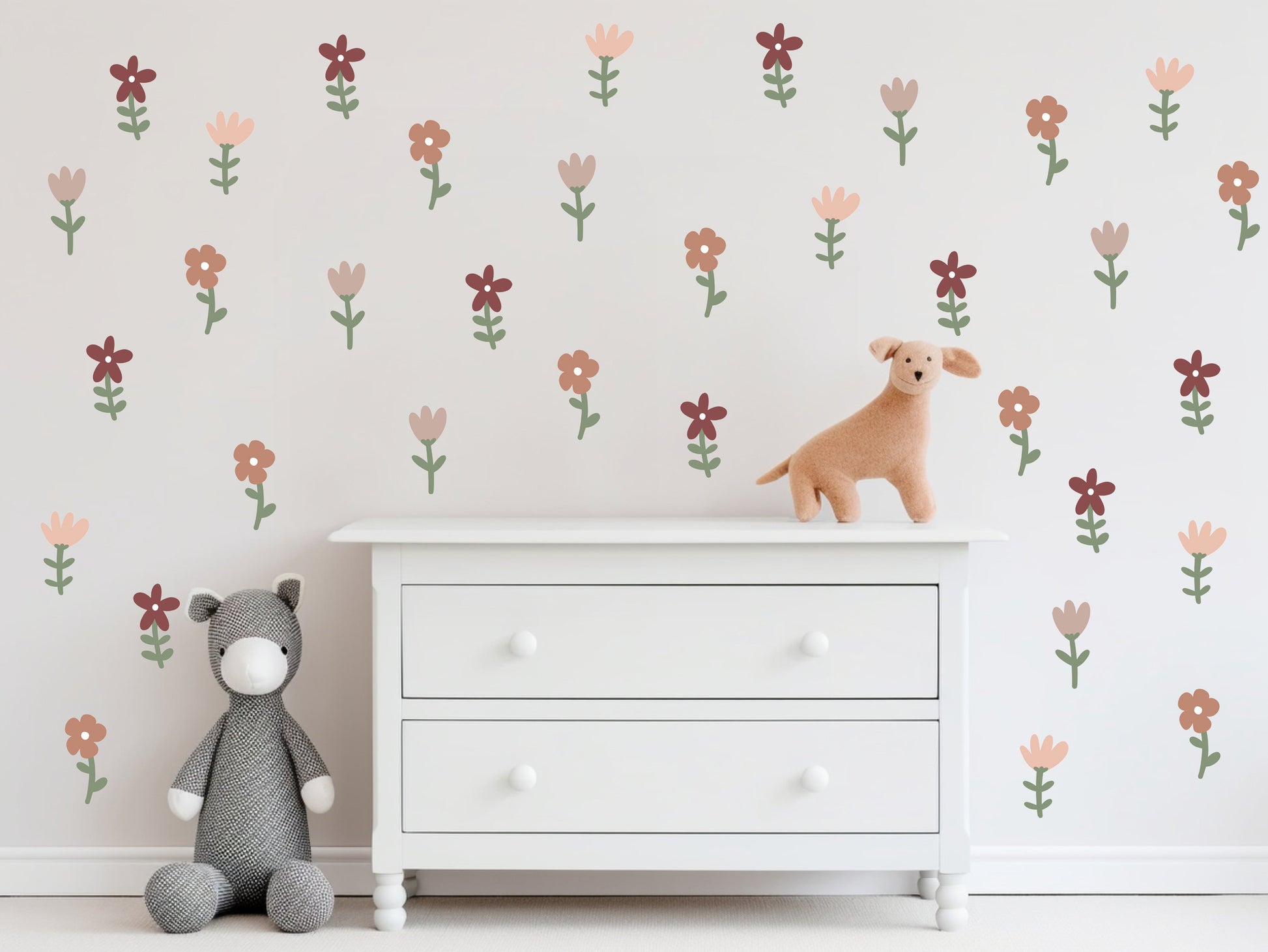 Kids Room Floral Wall Sticker Girl Nursery Decor